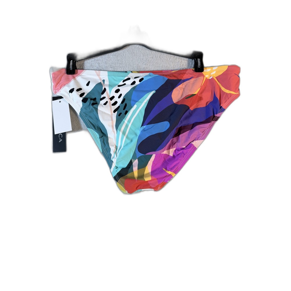La Blanca Women's Bikini Swim Bottoms Size 14 NWT Eclectic Shore Palm Floral